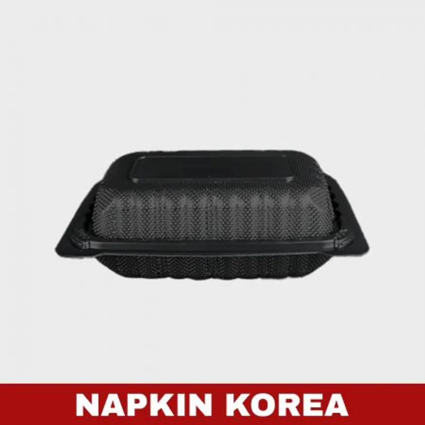 원터치 도시락용기 WL-96 블랙 200개입 이미지