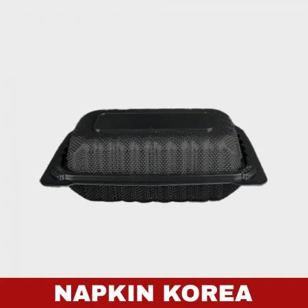 원터치 도시락용기 WL-96 블랙 200개입 이미지