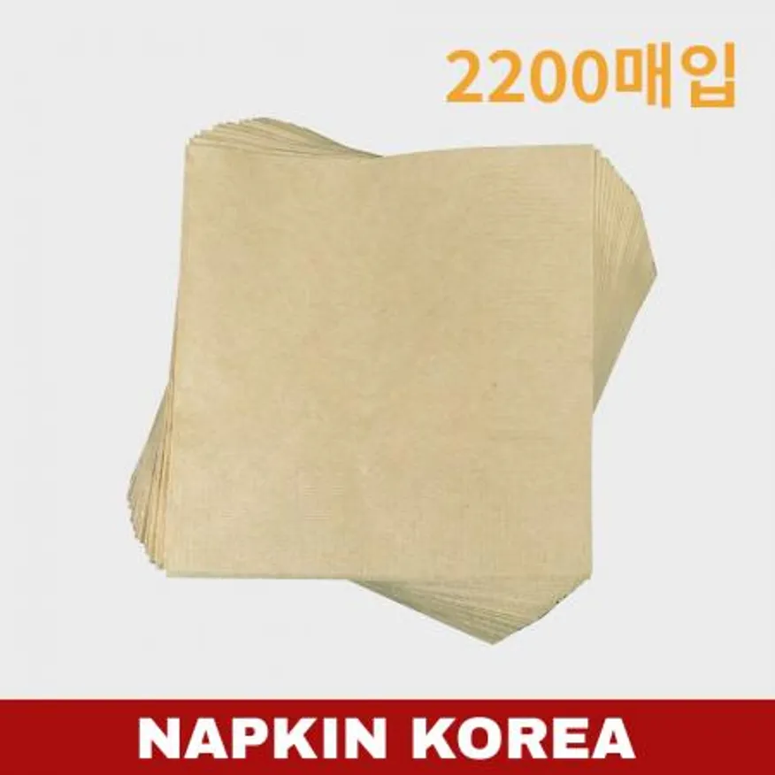친환경 대나무 무지 냅킨(소량) 1박스 2200매입 이미지