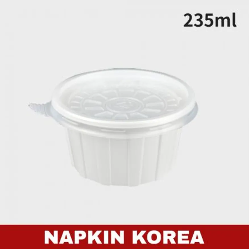 FP 95파이 다용도컵 소 화이트 (용기+뚜껑) 세트 1000개입 이미지