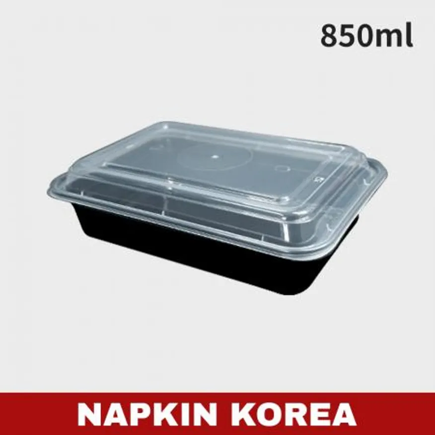 럭셔리 사각용기 HC-28S (용기+뚜껑) 세트 150개입 이미지