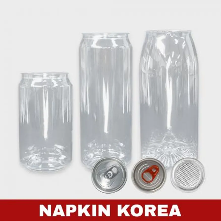 PET 투명캔 YQ500 세트 100개입 이미지