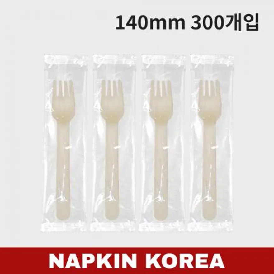 우드포크 개별포장(140mm) 300개입 이미지