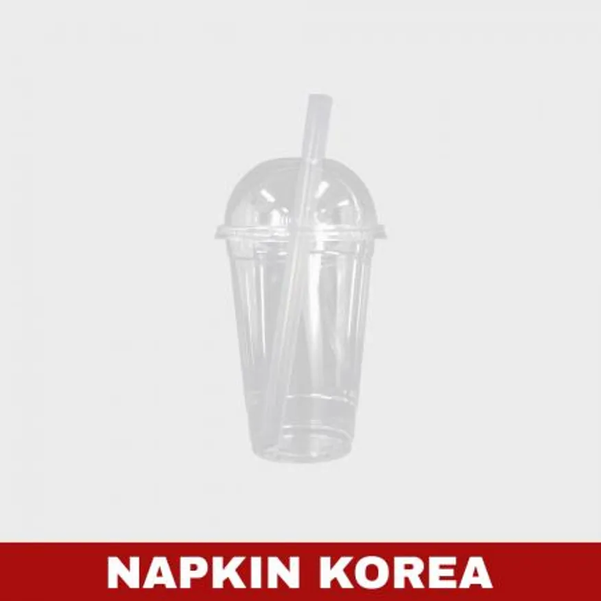 21cm 버블티빨대(사선컷팅) 개별포장 반투명 2800개입 이미지