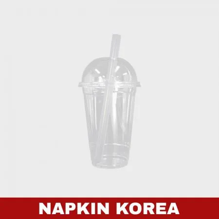 21cm 버블티빨대(사선컷팅) 개별포장 반투명 2800개입 이미지