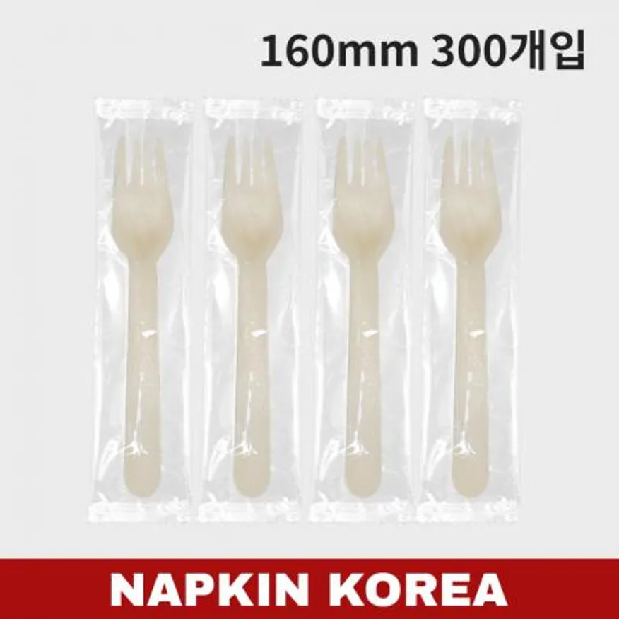 우드포크 개별포장(160mm) 300개입 이미지