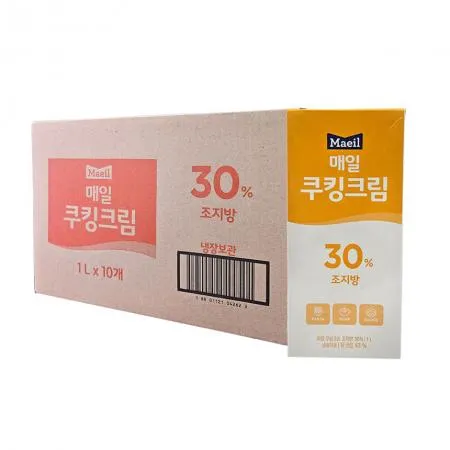 [무료배송] 매일 쿠킹크림 조지방 30% 1L 10개 1BOX