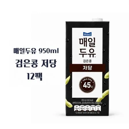 [무료배송] 매일두유 검은콩 950ml 12개 저당