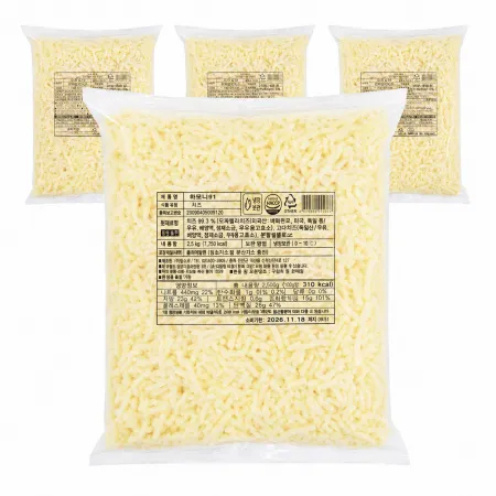 킹스코 하모니91 치즈 2.5kg 모짜렐라 4개