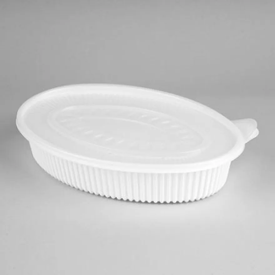 일회용 타원 찜용기 JH 중 100개세트 갈비찜 찜닭 대용량 배달포장 팩프렌즈 이미지
