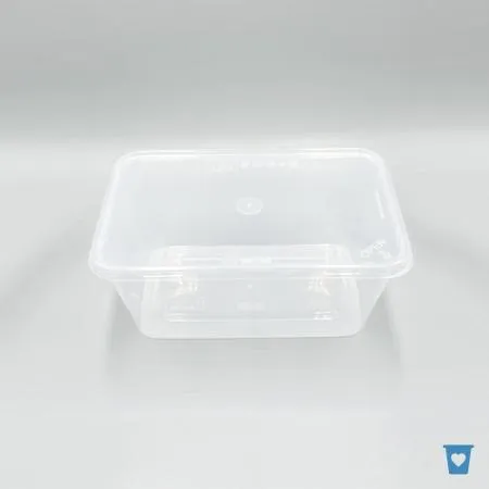 일회용 사각 죽용기 BW B1000 1,000ml 500개세트 밀폐용기 이유식 반찬포장 팩프렌즈