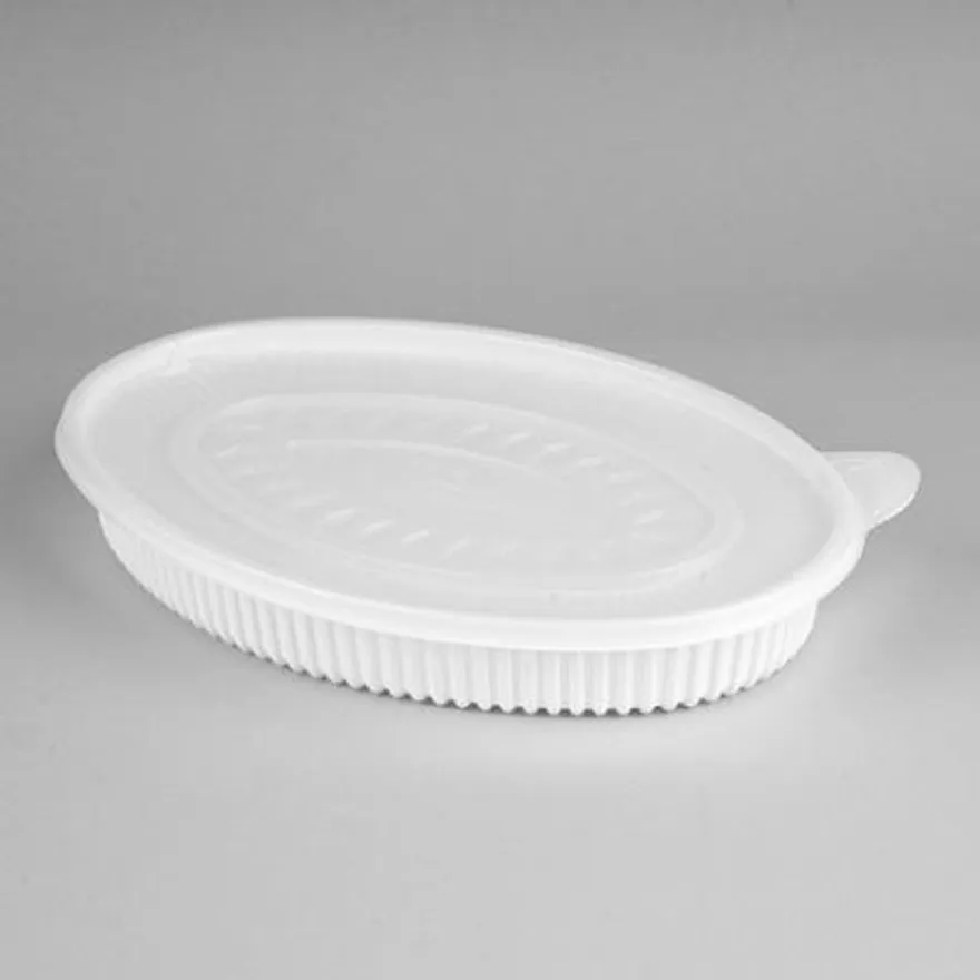 일회용 타원 찜용기 JH 소 100개세트 갈비찜 찜닭 대용량 배달포장 팩프렌즈 이미지