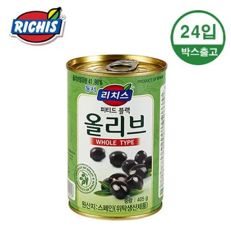 동서 블랙올리브 피티드 홀 405g x 24개입 [BOX]
