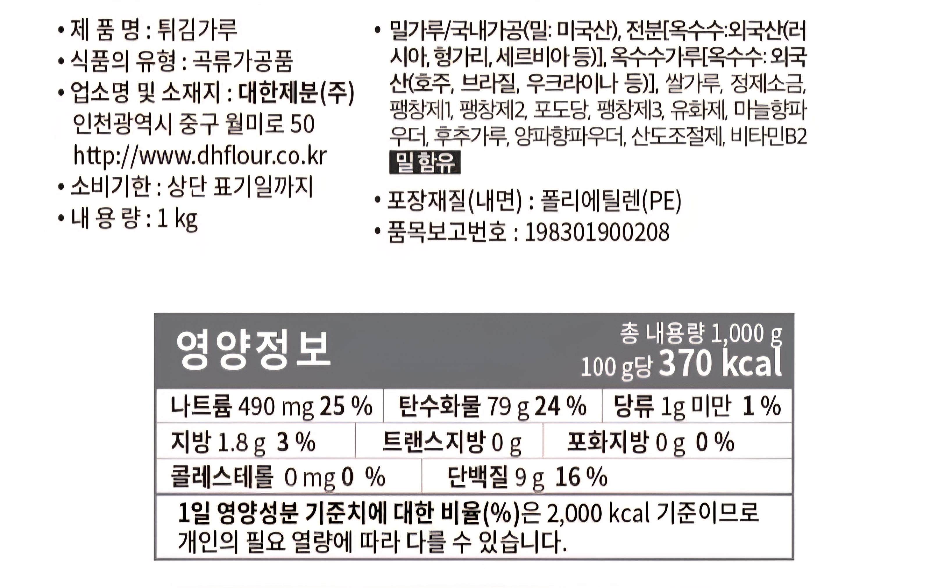 상품정보제공고시