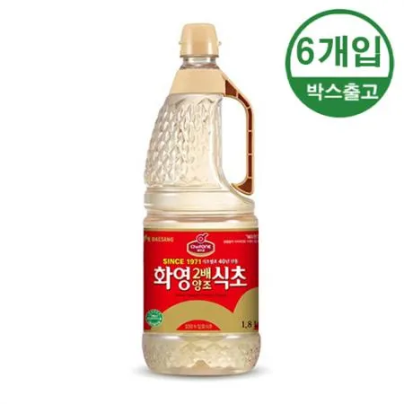 쉐프원 화영 2배 양조식초 1.8L x 6개입 [BOX]