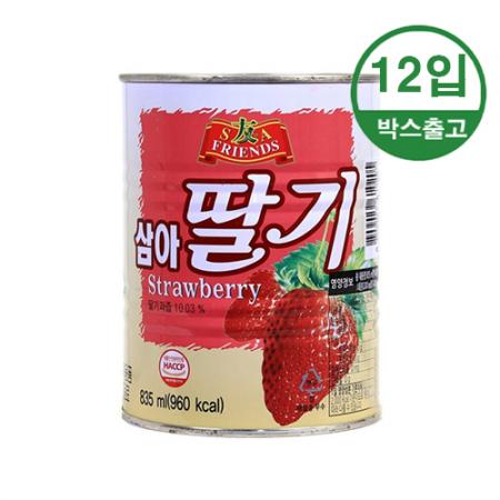 삼아 딸기원액 835ml x 12개입 [BOX]