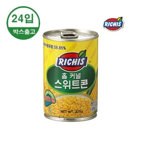 동서 리치스 스위트 옥수수콘 425g x 24캔 [BOX]