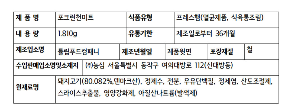 상품정보제공고시