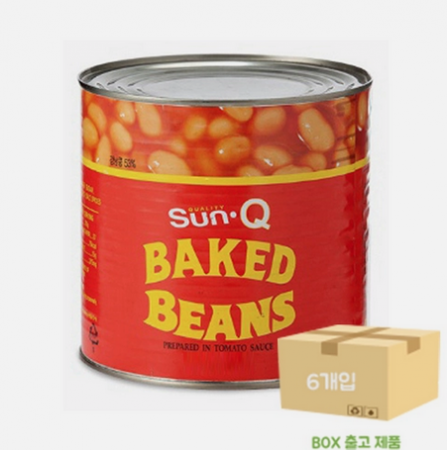 썬큐 베이키드빈스2.7kg x 6입 (BOX)