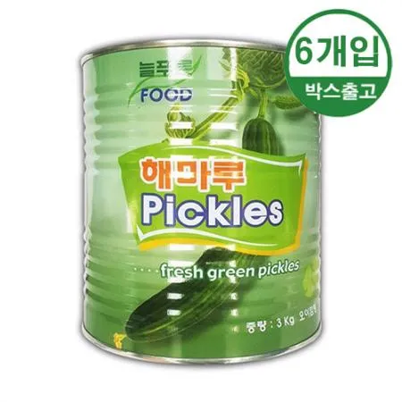 늘푸른 해마루 오이피클 슬라이스 3kg x 6개입 [BOX]