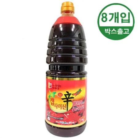 청우 첫맛 캡사이신매운맛소스 2kg x 8개입 [BOX]