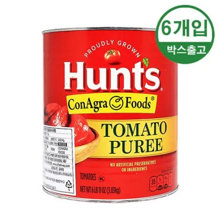 헌트 토마토 퓨레 3.03kg x 6개입 [BOX]