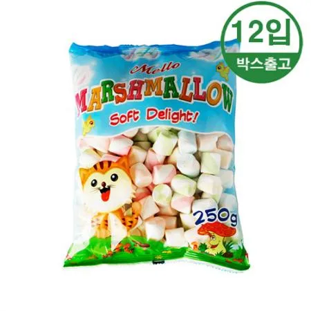 멜로 머쉬멜로우(R) 라운드 250g x 12개입 [BOX]