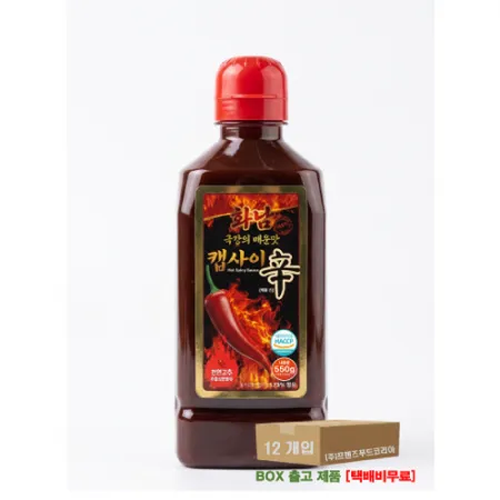 화남 캡사이신매운맛소스 550g X 12개입 [BOX]