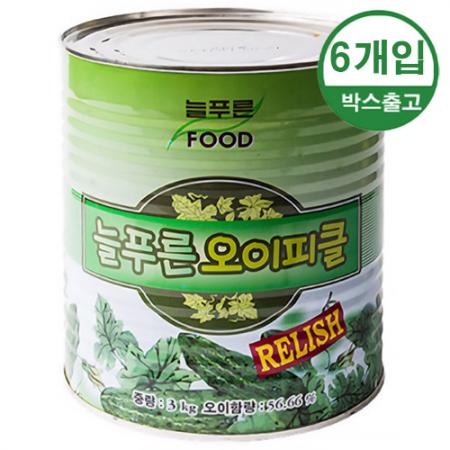 늘푸른 오이피클 렐리쉬 3kg x 6개입 [BOX]