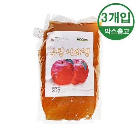 우림 사과잼 파우치 5kg x 3개입 [BOX]