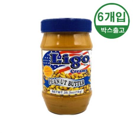 리고땅콩쨈(크리미)1kg x 6입 [BOX/무료배송]