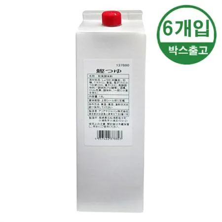 아리아케 가쯔오쯔유 1.8L x 6개입 [BOX]