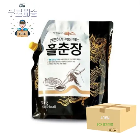 제분쿡스홀춘장3kg x 4입 [BOX/무료배송]