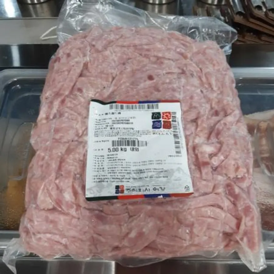 부대찌개햄 바스 업소용 찌개 채모양 세절 햄(5kg) 택배배송 이미지