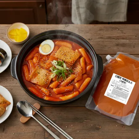 신땡맛 떡볶이소스75g 기본맛 국물떡볶이소스 떡볶이분말스프