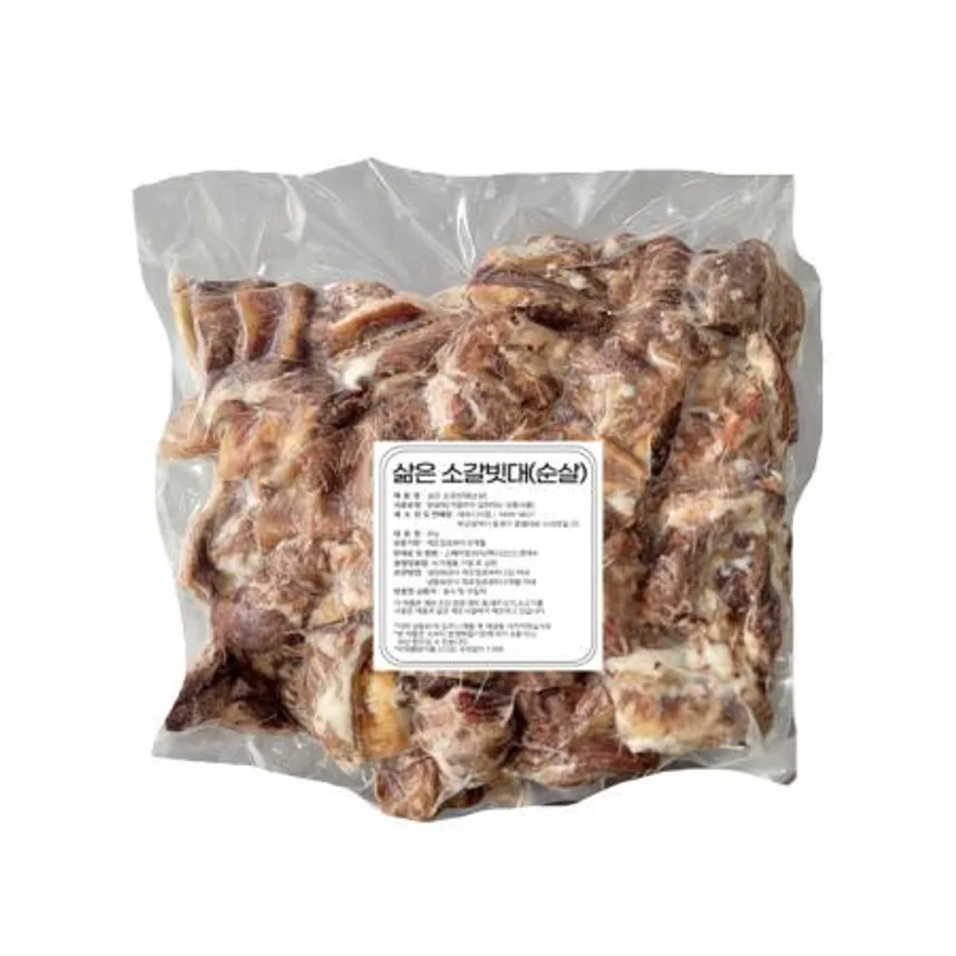 순살 삶은소갈비 2kg 뼈없는갈비탕고기 탕갈비용 뼈제거소갈빗대 이미지