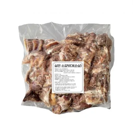 삶은소갈비 순살 2kg 뼈없는 갈비탕고기 손질되어있는 탕갈비 갈비탕용 뼈제거 소갈빗대 찜갈비용 이미지