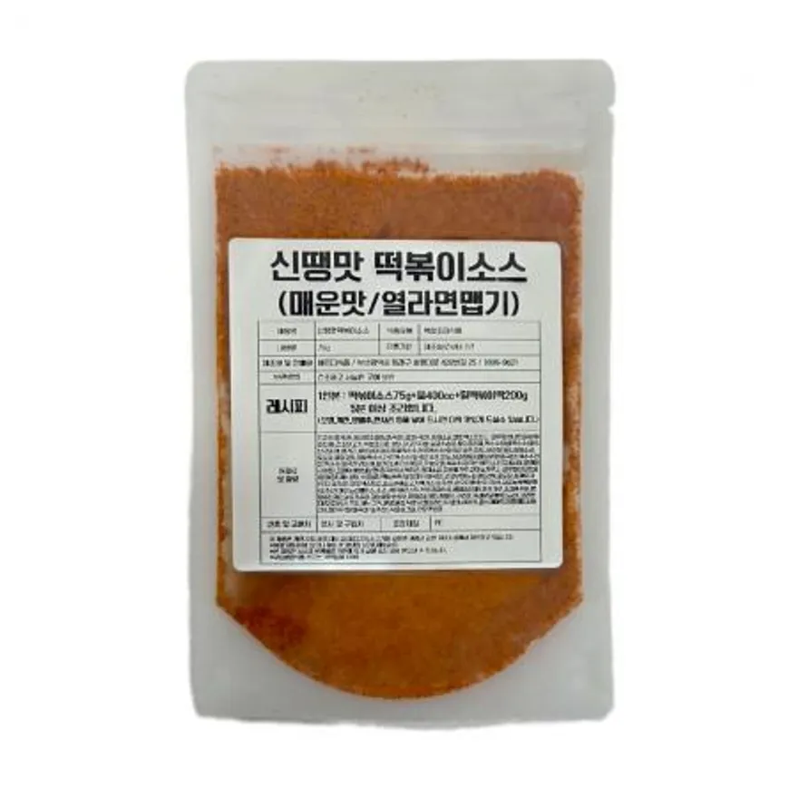 신땡맛 떡볶이소스75g 기본맛 국물떡볶이소스 떡볶이분말스프 이미지