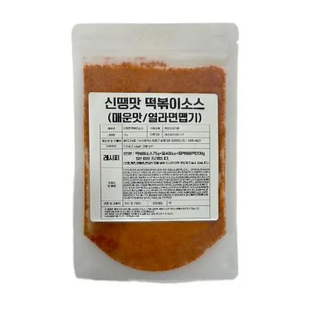 신땡맛 떡볶이소스75g 기본맛 국물떡볶이소스 떡볶이분말스프 이미지