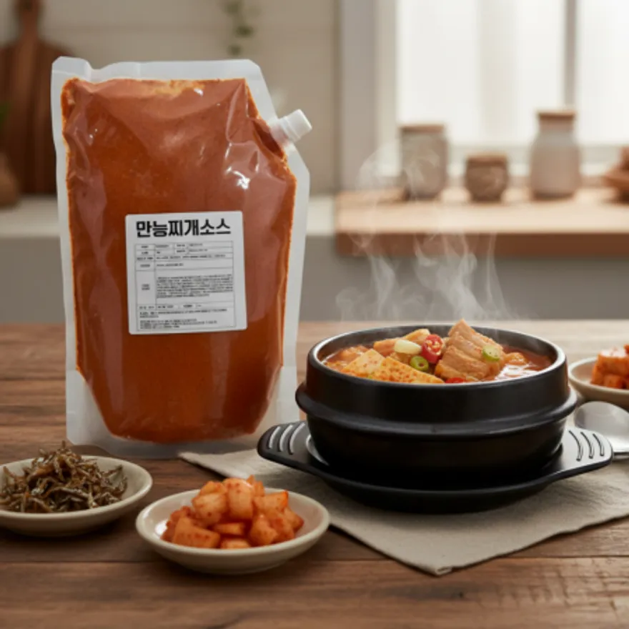 순두부찌개소스 부대찌개소스 찌개양념장 가루육수 이미지