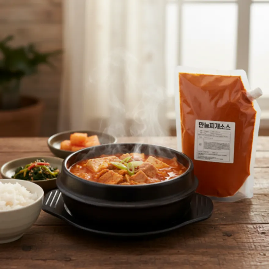 찌개소스2kg 찌개양념장 분말육수 코인육수 가루육수 이미지