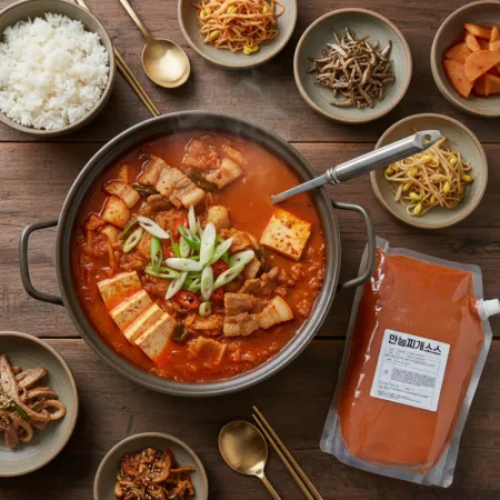 찌개소스2kg 찌개양념장 분말육수 코인육수 가루육수
