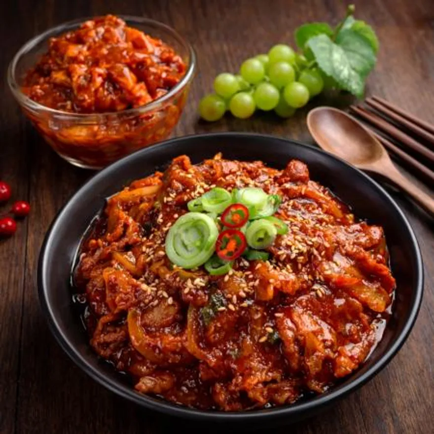 제육볶음 1kg 고추장불고기 기사식당제육볶음 돼지불고기 불백 이미지
