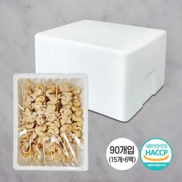꼬치마트 닭껍질꼬치 35g x 90개 1박스