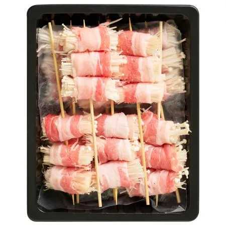 꼬치마트 삼겹팽이버섯말이 꼬치 55g x 10개 1팩