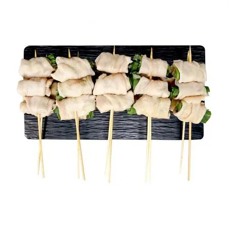꼬치마트 닭껍질 대파말이 꼬치 10개 1팩 이미지