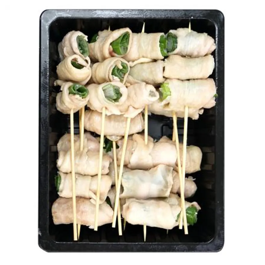 꼬치마트 닭껍질 대파말이 꼬치 10개 1팩 이미지
