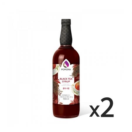 포모나 홍차 시럽 1000ml 2개 