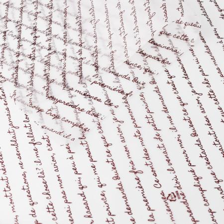 화이트 유산지 초코 스크립트 250매