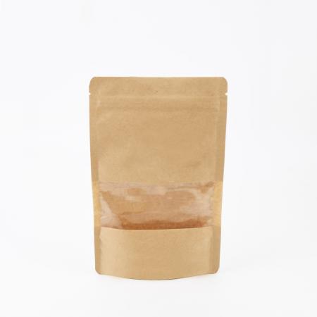 크라프트 창스탠드 지퍼백 [130x200mm] 100매